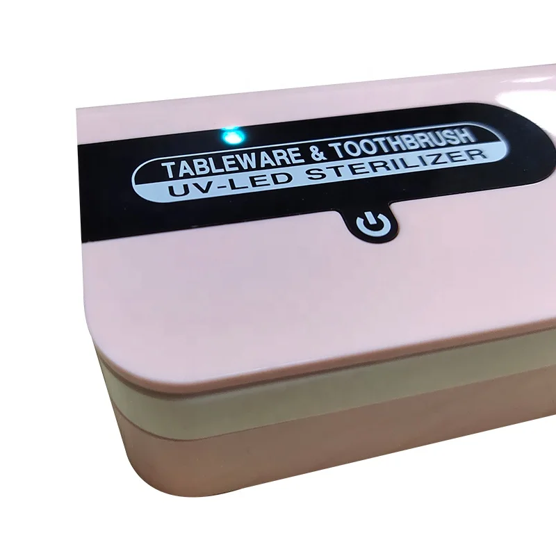 Портативная вилка и ложка UVC со светодиодной подсветкой для личной гигиены, набор палочек для еды, столовые приборы, зубная щетка, очиститель, общественная посуда, УФ стерилизатор