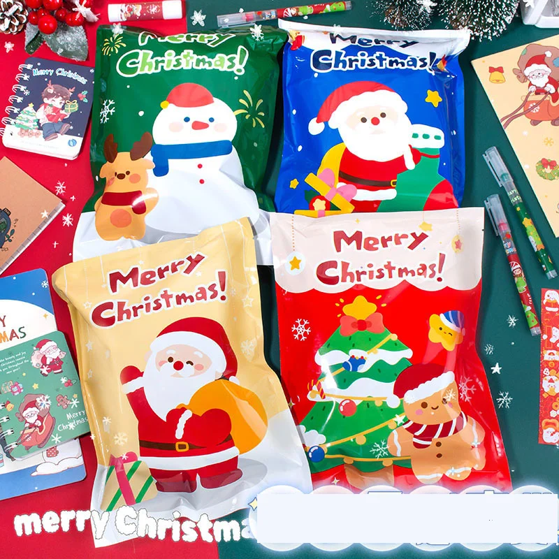 MOKA Christmas Stationery Gift Pack Blind Box Planning Gift Box Set Kawaii Sticker Stationery Set for Student Gift