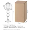 Porte-bougie sphérique en verre transparent