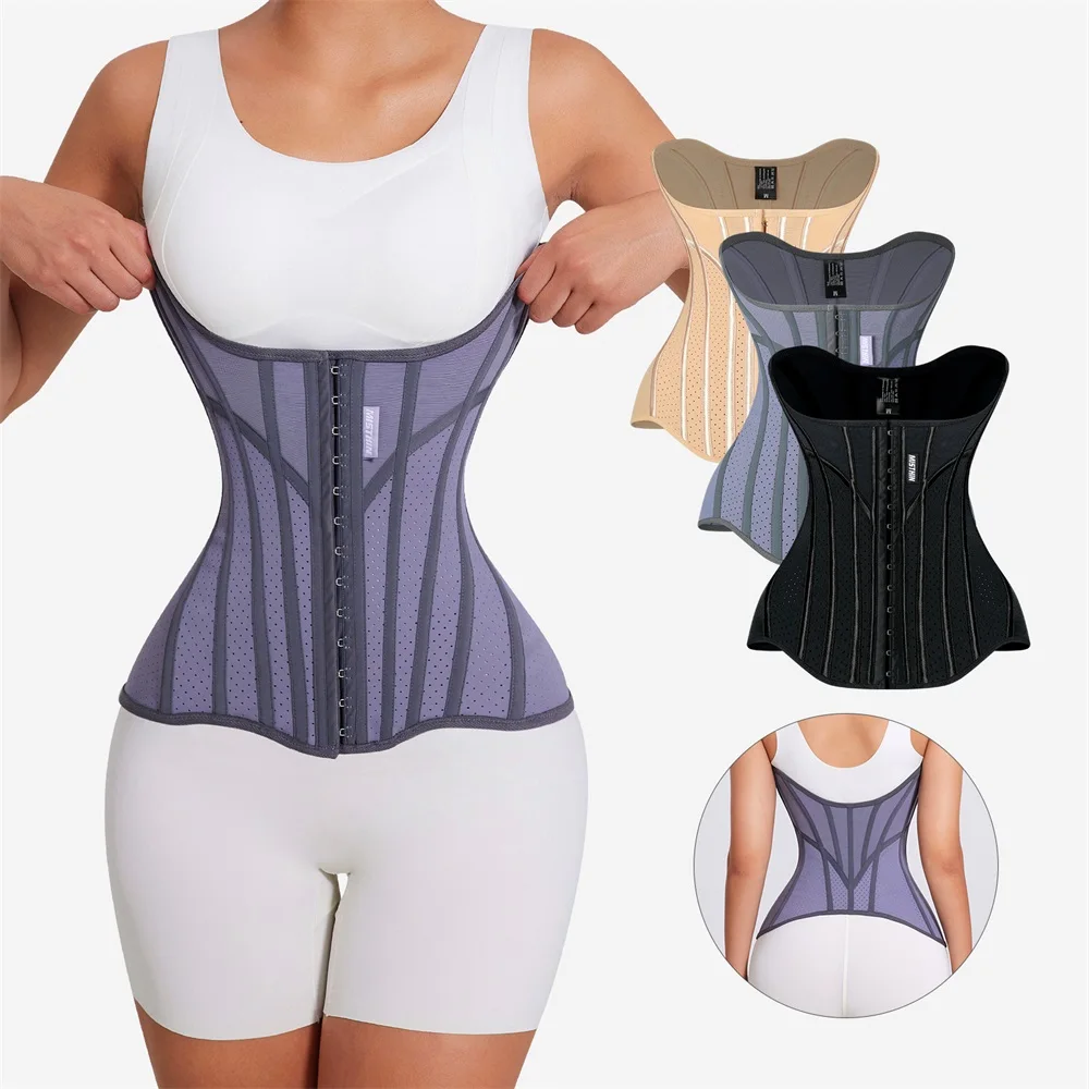 MISTHIN Body Women Trimmer Cincher Corset Double Belt Wrap Girdle Tummy Control Shaper Waist Trainer Shaperwear for Women