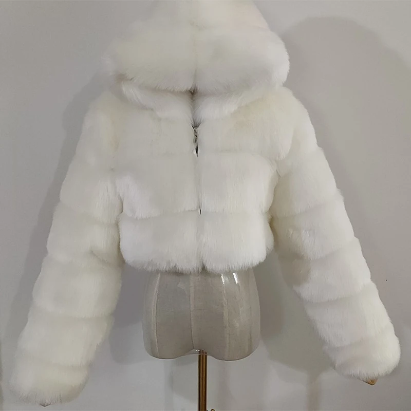 Ladies Tops High Waist Women's Coat Faux Fur Winter Lady Women Jacket ...