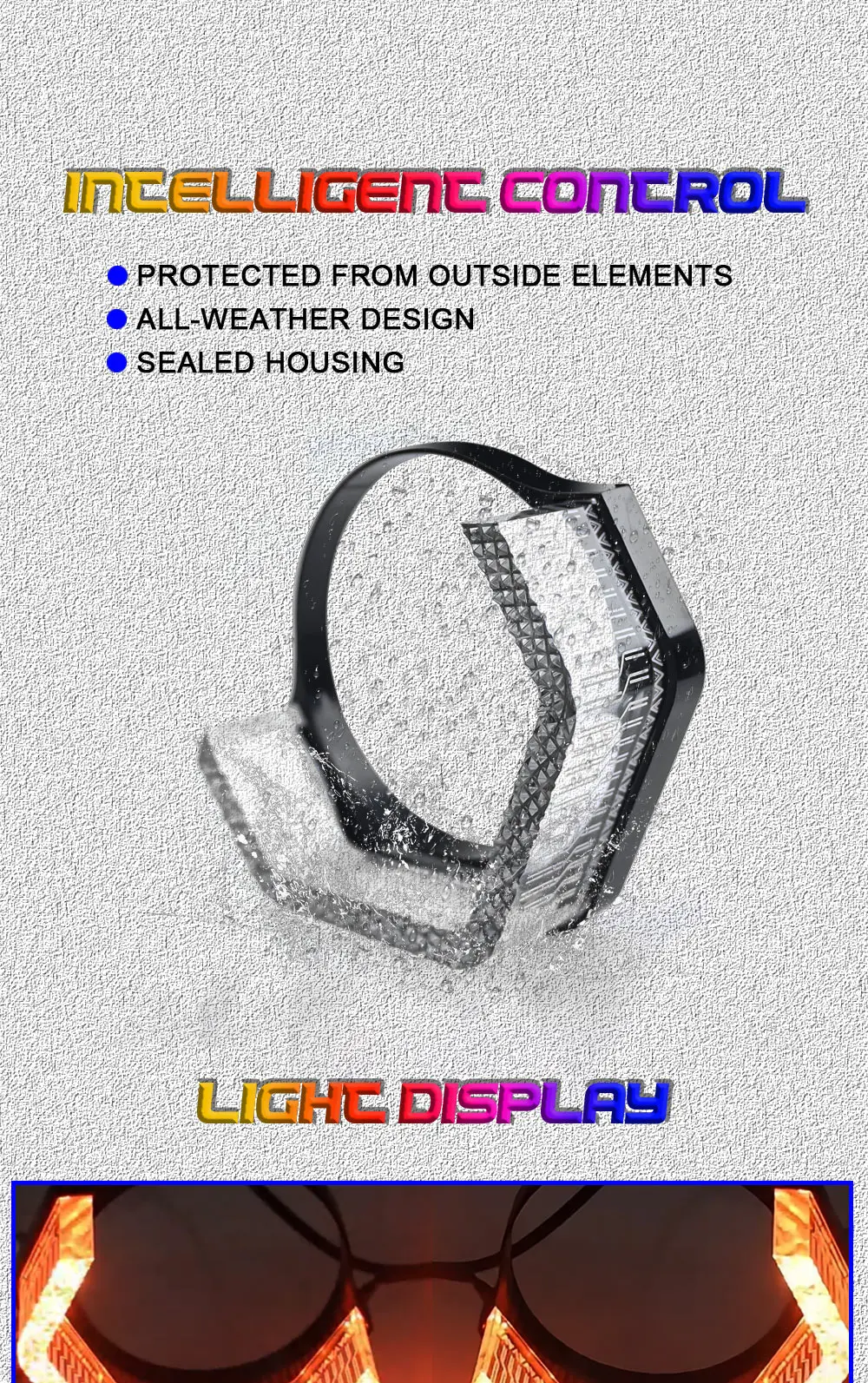 Hot Sale 3.0inch Angel Eye Car Bulbs WRGB Three-Colour Daytime Running Light Daily Running Light 12V Fit Headlight Modify