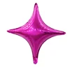 26 inch four-pointed star, rose red.