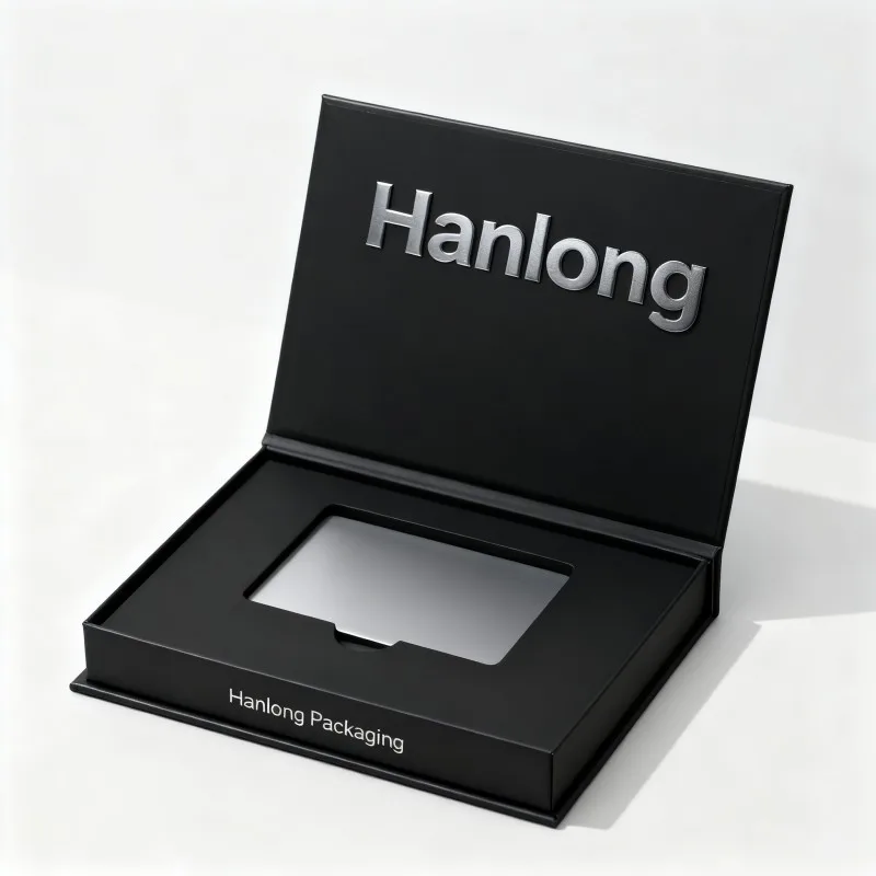 product biodegradable luxury black cardbox vip card box packaging vip credit business card packaging gift boxes-5