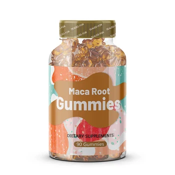 Drive, Performance & Energy Support Herbal Supplements Maca Root Gummies for Women and Men