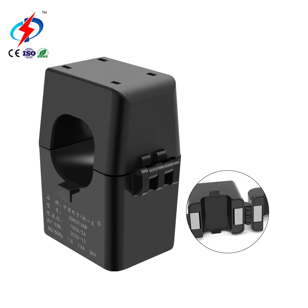 Zhongdun split core current transformer sensors 100A 60A 50A 20A