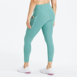 Women's High-Waisted Breathable Gym Leggings Custom Active Wear Yoga Pants With Pockets Plus Size Sports Fitness Workout Gear