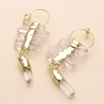 High Quality Clear Quartz Necklace Gemstone  Pendant Necklace For Jewelry Necklace