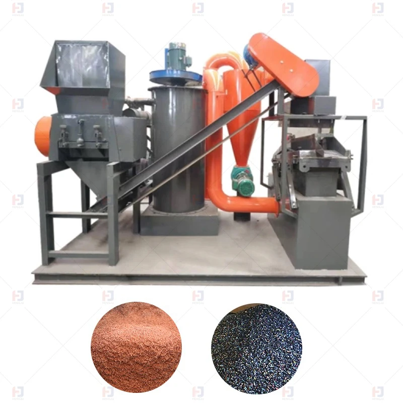 Circuit Board Copper Rice Separator Automatic Copper Extraction Pulverizer Wire Granulator Machine