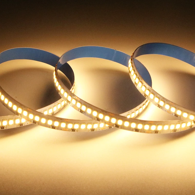 240LEDs Customizable LED Light Strip with SMD2835 24V Warm and Cold White Light for Garden IP65 Rated