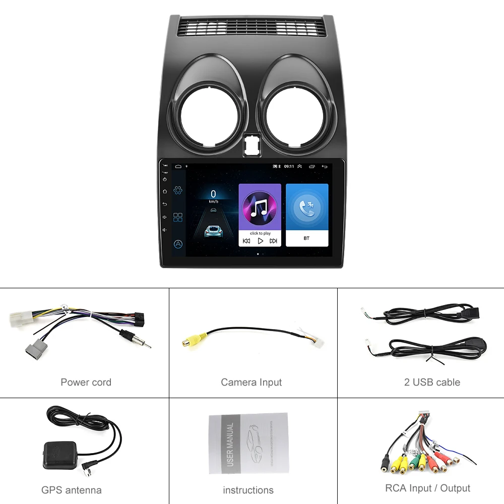 Podofo Car Radio Android For Nissan Qashqai J10 2006-2016 AI Voice Video  Player Navigation Stereo 4G Auto Carplay 2din Autoradio - AliExpress