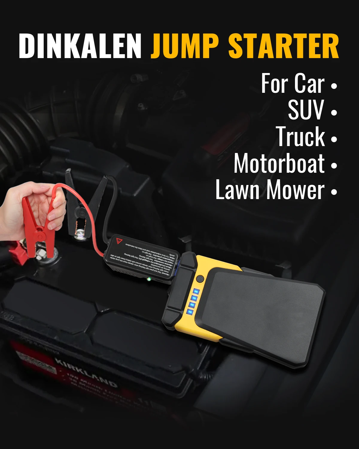 Costeffective 12v 7200mah Portable Power Jump Starter Battery Power