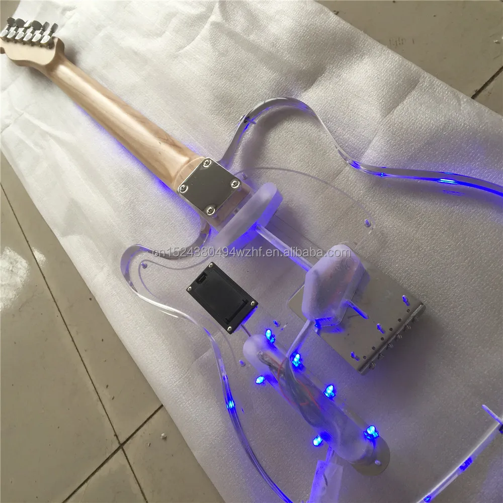 Guitarra Eléctrica Acrílica Con Luz Led,Guitarra Eléctrica Transparente Con  Oem - Buy Acrílico Guitarra Eléctrica,Transparente Guitarra,Acrílico Venta  De Guitarras Product on Alibaba.com
