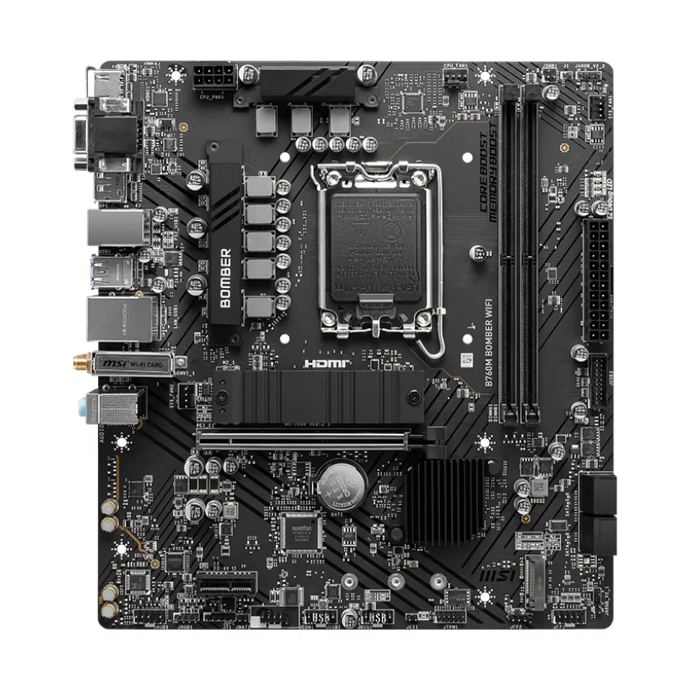 Desktop gaming motherboard LGA1700 Micro-ATX VGA+DP B760M BOMBER DDR5 motherboard