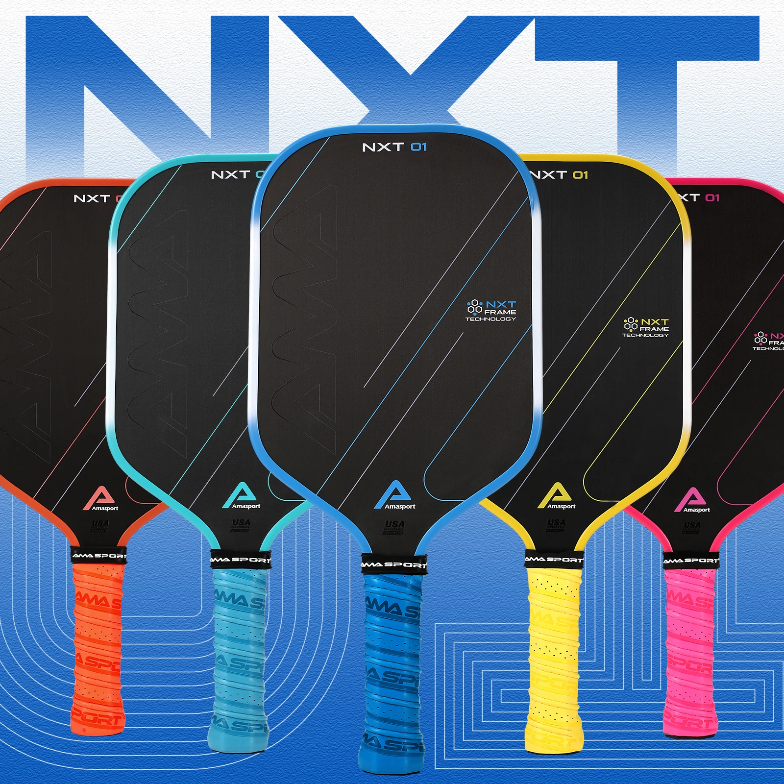 AMA Sport NXT 01 Pickleball Paddle - Premium Carbon Fiber
