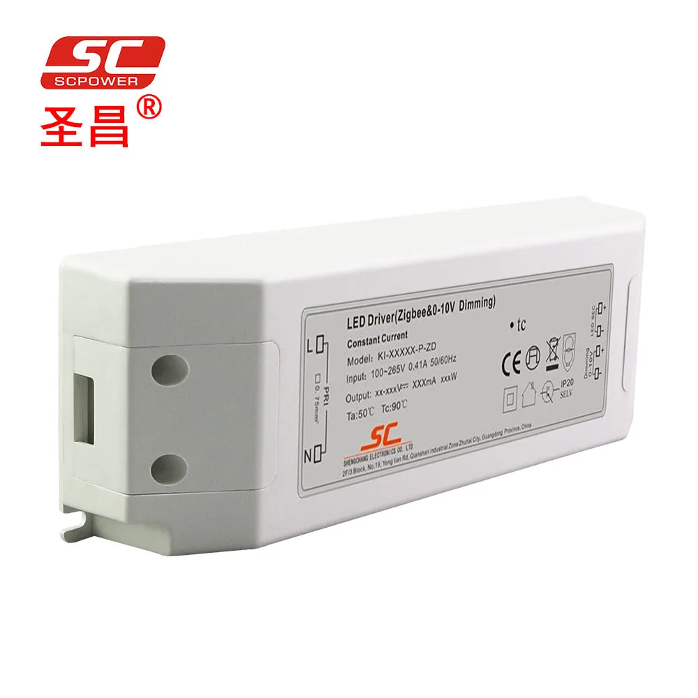 DC Constant Current Zigbee 0-10V Downlight Led Driver 28W 30W 31W 32W 33W 37W 38W 44W 45W 47W 90V