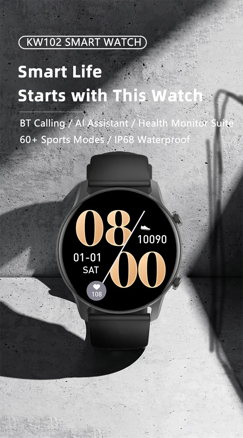 Smart Watch Women Men KW102 Heart Rate Monitor Blood Pressure Music Fitness Smart Bracelet Sport Smartwatch Calling Wearable Device(1).jpg
