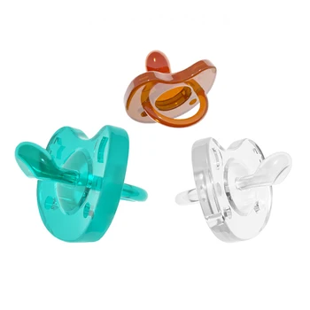 S/M/L size 100% silicone baby soother orthodontic silicone pacifier