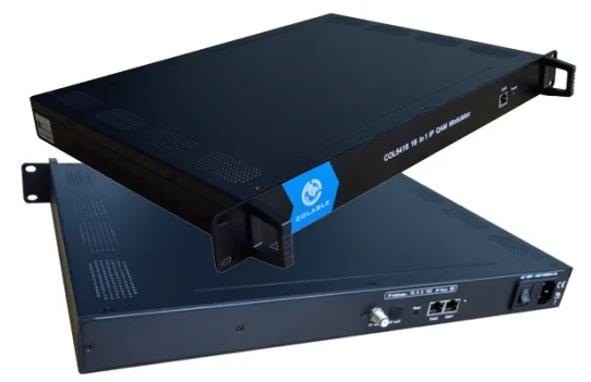Digital Cable Tv System IP QAM Modulator 16 Channels with Multiplexer Scrambler COL5416