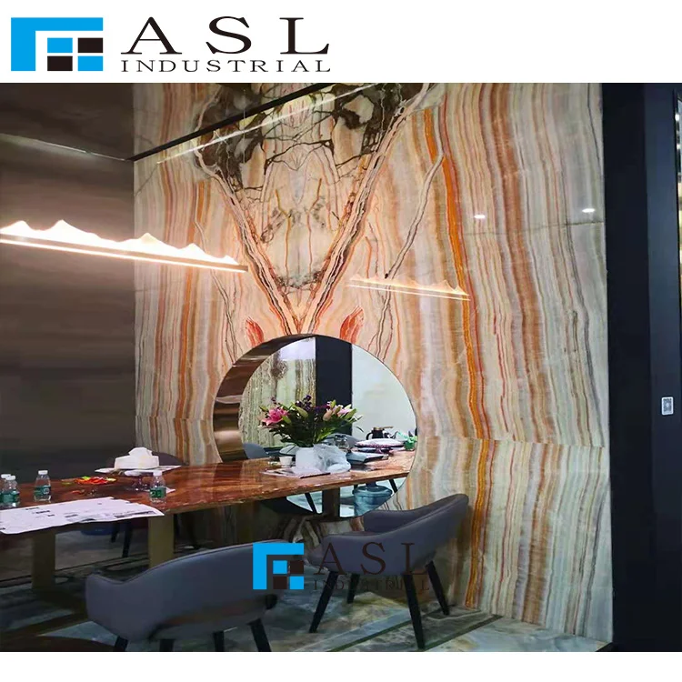 Factory direct Colorful agate slab cream onyx tile marble gold pineapple crystal translucent light yellow onyx tiles and marbles