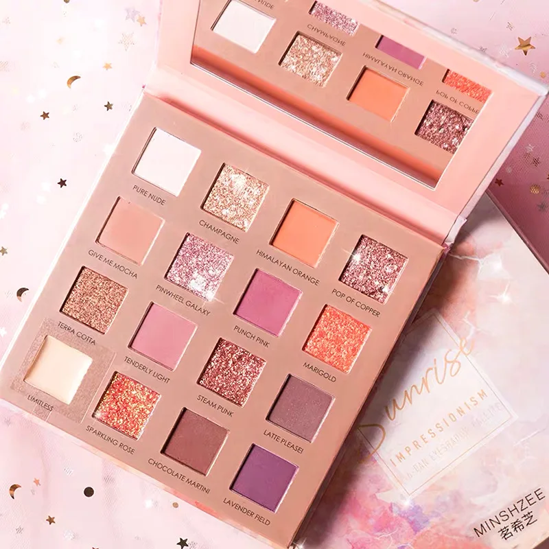 
 Новая палитра натуральных нюдовых теней для век, набор для макияжа, полностью пигментированный Набор для смешивания пудры  