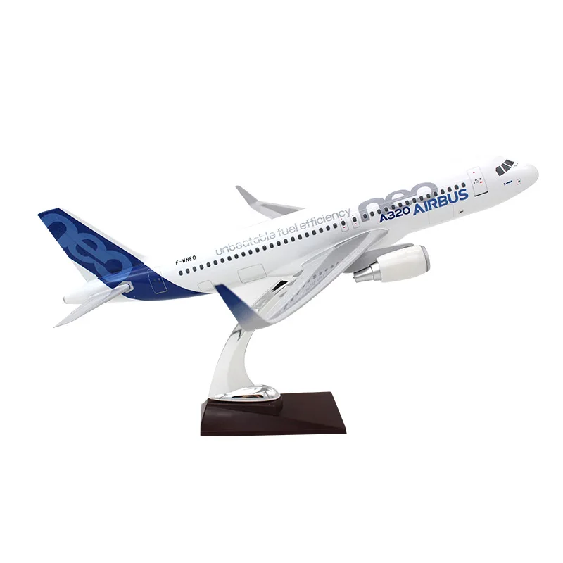 Custom Resin A320 Neo 37cm Aircraft Model - Business Gift