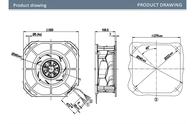 Servo Spindle Motor, K3G250-RF51-10, 240V, 1.35A, 170W - detail 6