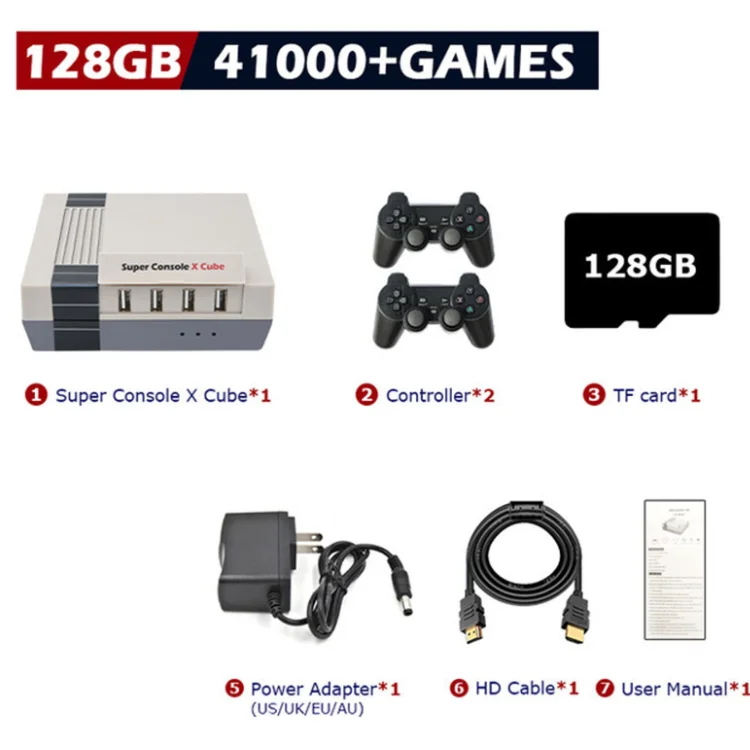 Super Console X Cube 4k Hd Home Games Play Station Retro Mini Tv Game ...