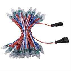 Светодиодная пуля WS2811 pixel ip68 18awg черный провод с разъемами Ray wu/paul zhang/xconnect/Сделай сам 12 В постоянного