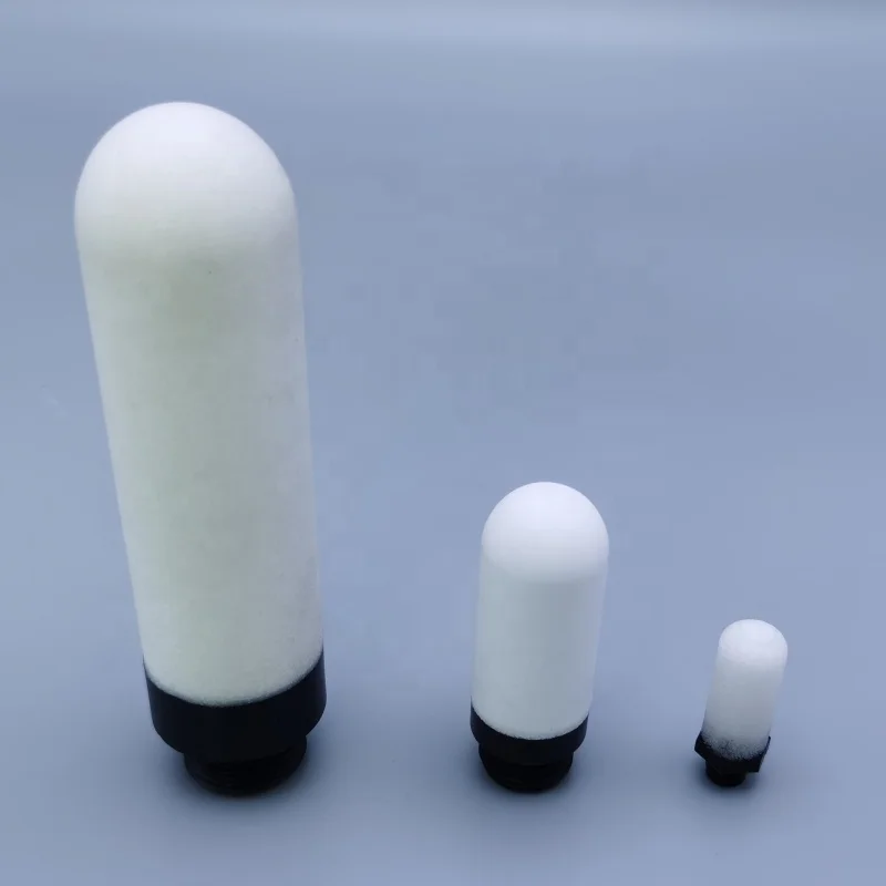 Pneumatic Components Factory Sintered Porous PE air Oil Filter element Exhaust Silencer Plastic Muffler