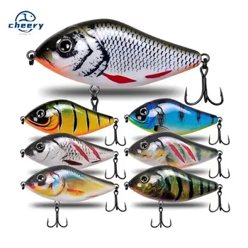 CHEERY Fishing Tackle Stainless Steel Artificial Hard Bait Lure Jerk Bait 6cm/8cm Wholesale Simulation Fake Bait – Hard Lure – view 2