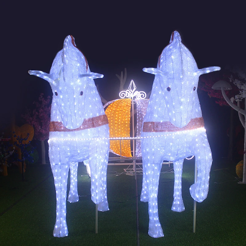 Happy Eid Mubarak Party Decorations 2d Led Crescent Moon Star Motif ...
