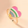 Cuore colorato oro