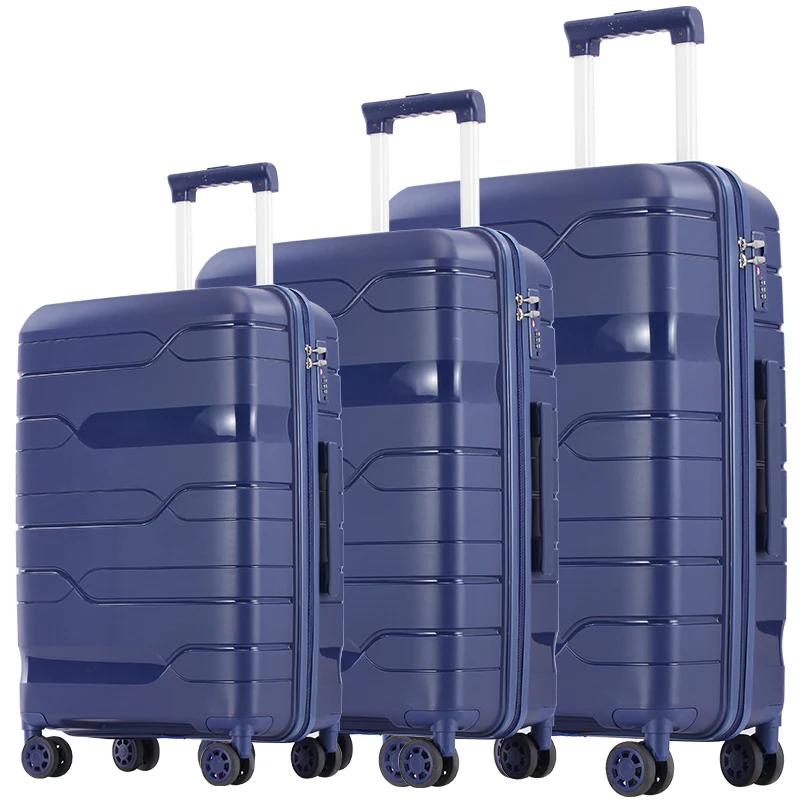 Pp Luggage Skd 12 Pcs Ckd Pp Hard Semi-finishe Travel Luggage Sets 3 ...