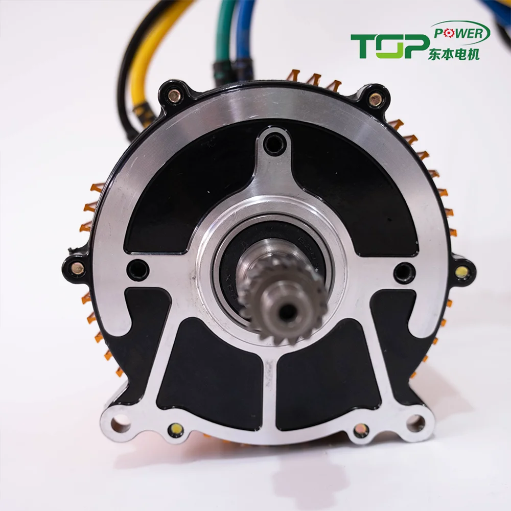 防水48V 1000WブラシレスDC電動リキシャモーター永久磁石構造インド