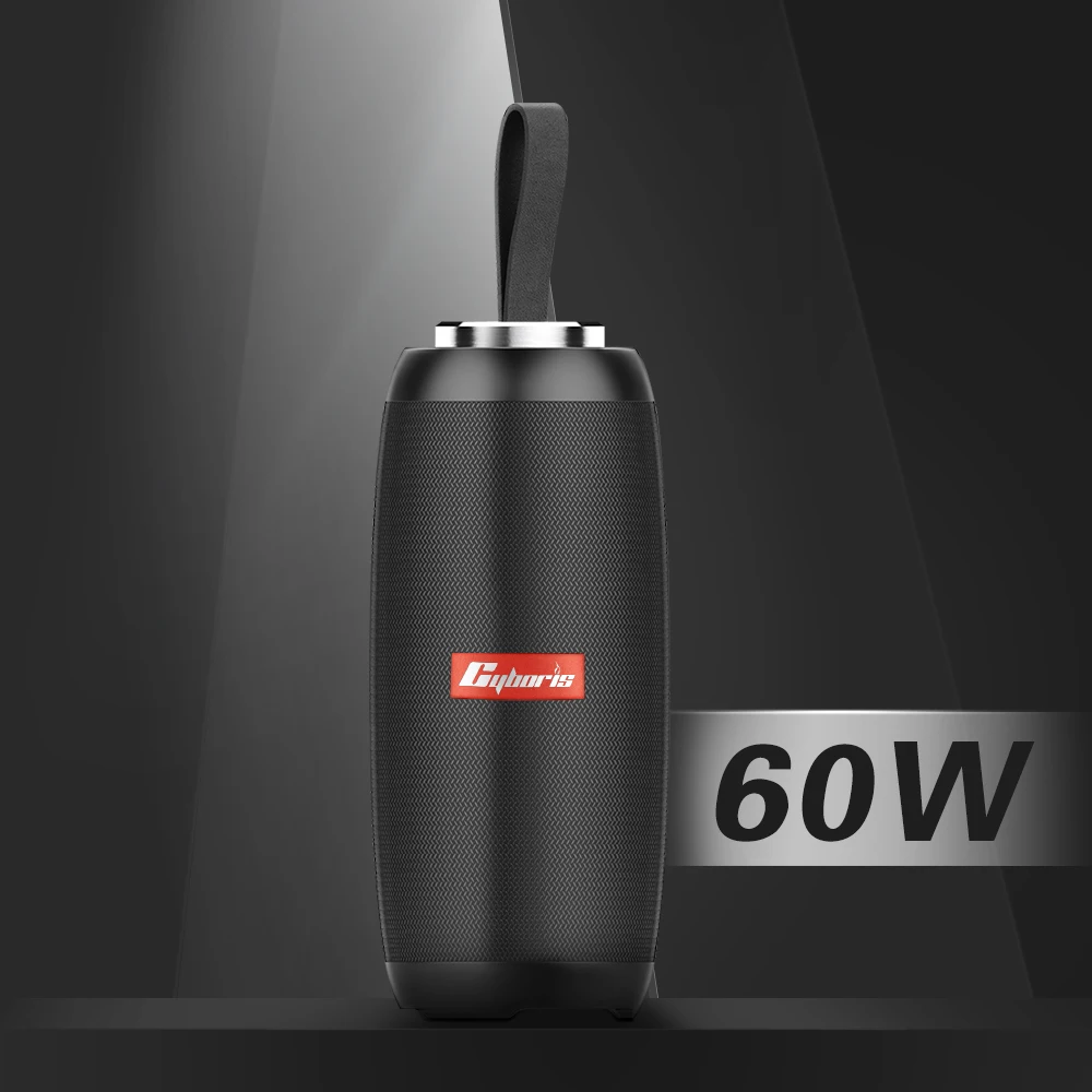 Portable Wireless Speaker Subwoofer Waterproof Home Theatre Accessory with FM Radio AUX Memory Card Support - Image 3