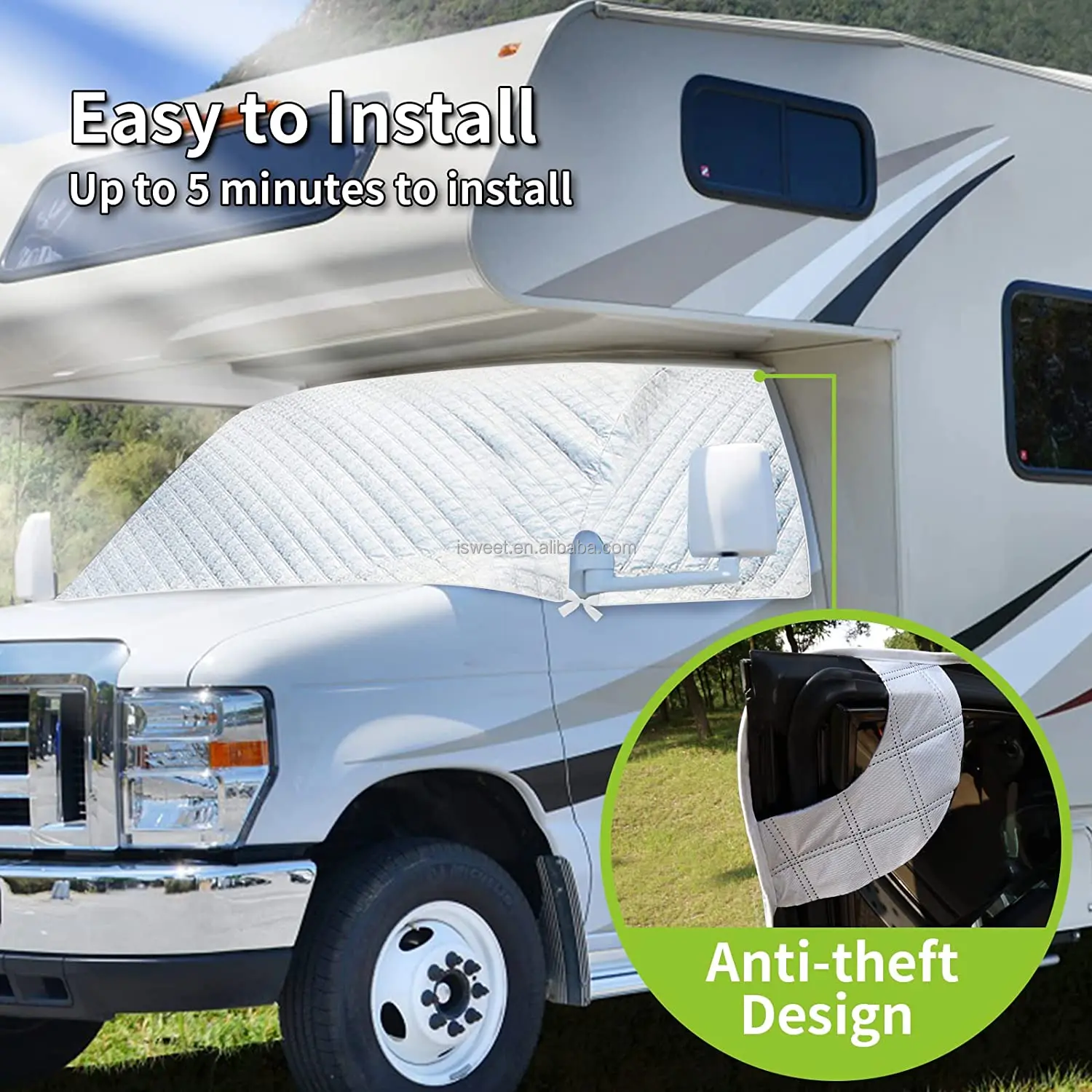 Rvmate Rv Class C Windshield Cover Only For Class C Ford 1996 2016,Rv