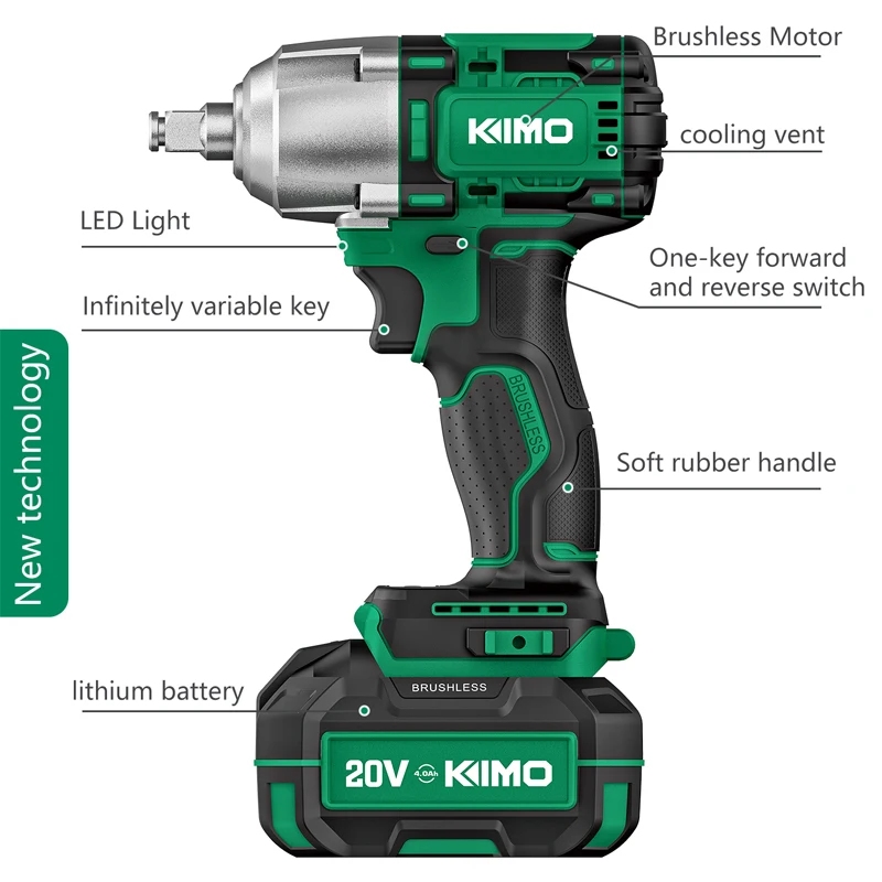 Hot Selling Guaranteed Quality Wrench Tool Impact Cordless Brushless