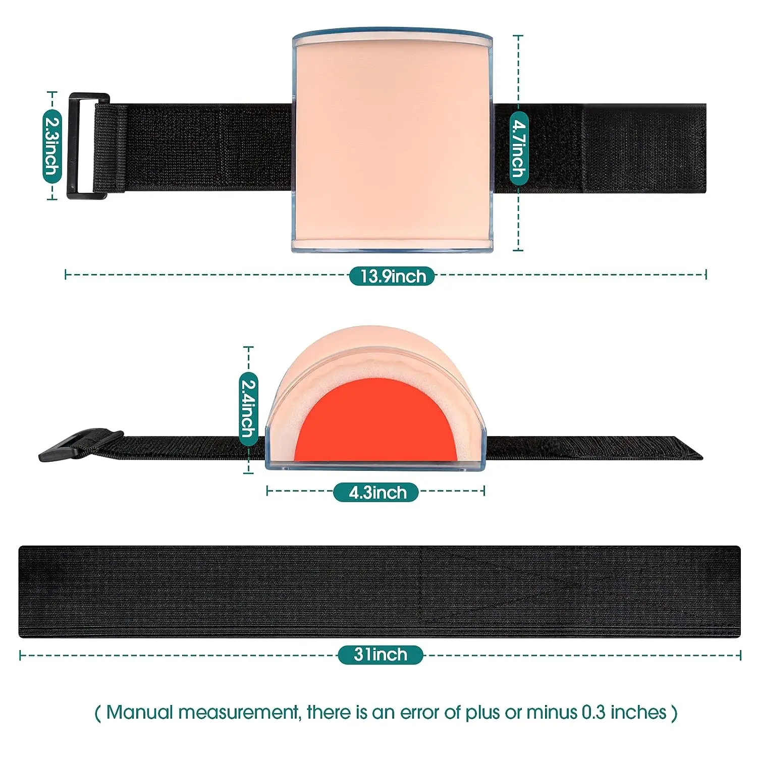 3 Layers Intramuscular Injection Training Mat IM, SQ, ID Type Student ...
