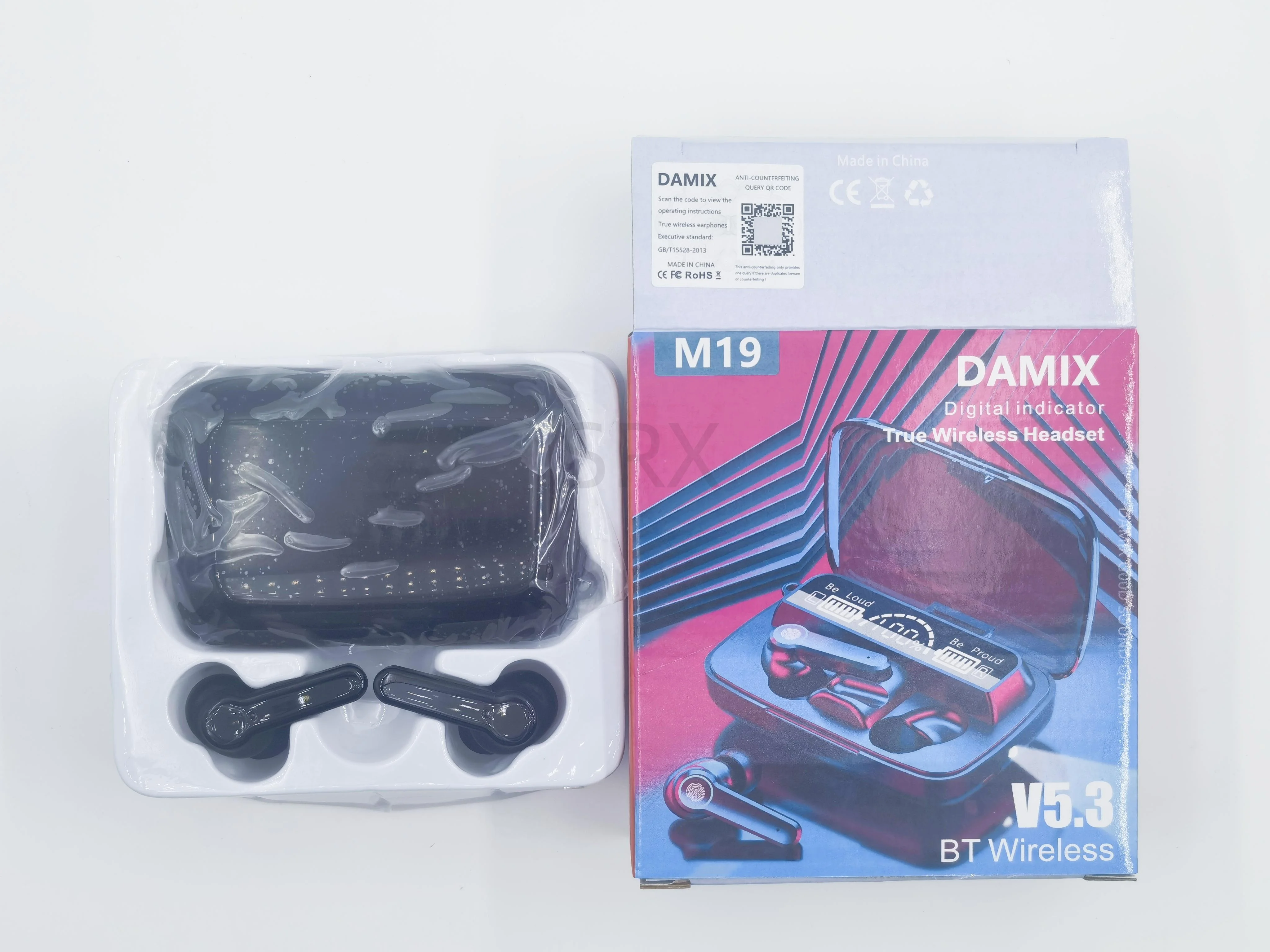 M19 Наушники игры сенсорные водонепроницаемые мини-гарнитура светодиодный цифровой дисплей наушники M19 TWS 5,0 беспроводные наушники