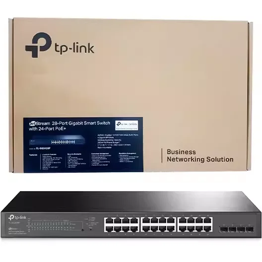 TP-LINK JetStream 28ポート ギガビット イージースマートスイッチ (24PoE+ポート搭載) TL-SG1428PE(UN) TL-SG2428P TP-LINK [JetStream 28ポート ギガビット スマートスイッチ