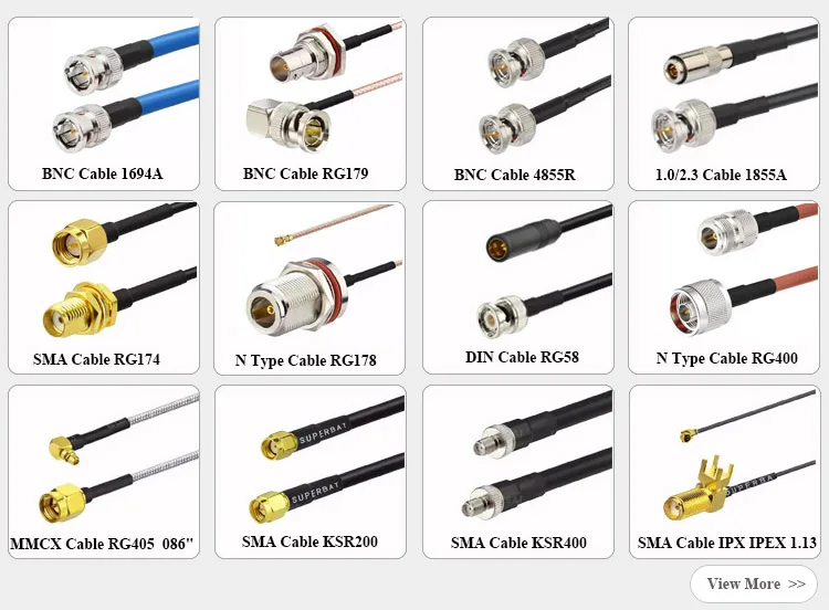 SMA Female To MS-156 Male Angle RG174 Pigtail Cable - Custom Lengths 4-20 Inch