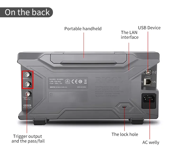 50MHz Bandwidth 4 channels Digital Oscilloscope RIGOL DS1054Z TFT LCD Display Rigol DS1054Z Digital Oscilloscope