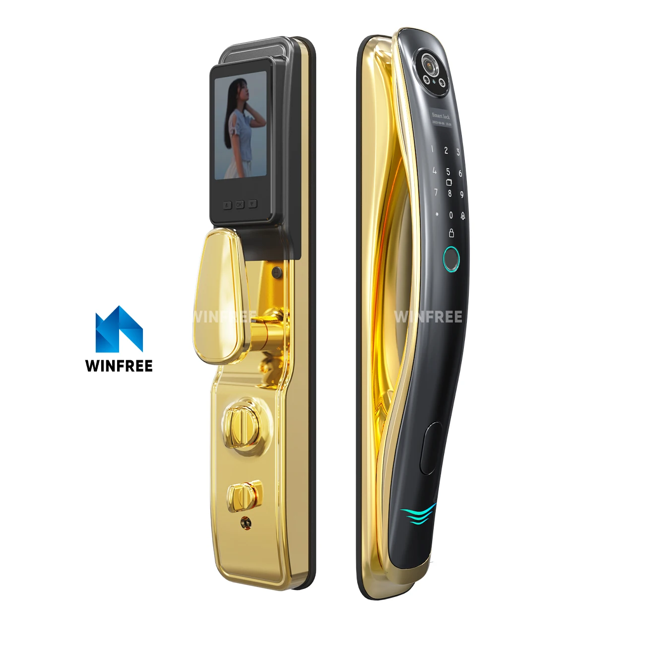 Automatic Keyless Intelligent Lock Tuya Electronic Digital Door Lock Video Smart Door Locks with Camera and Fingerprint