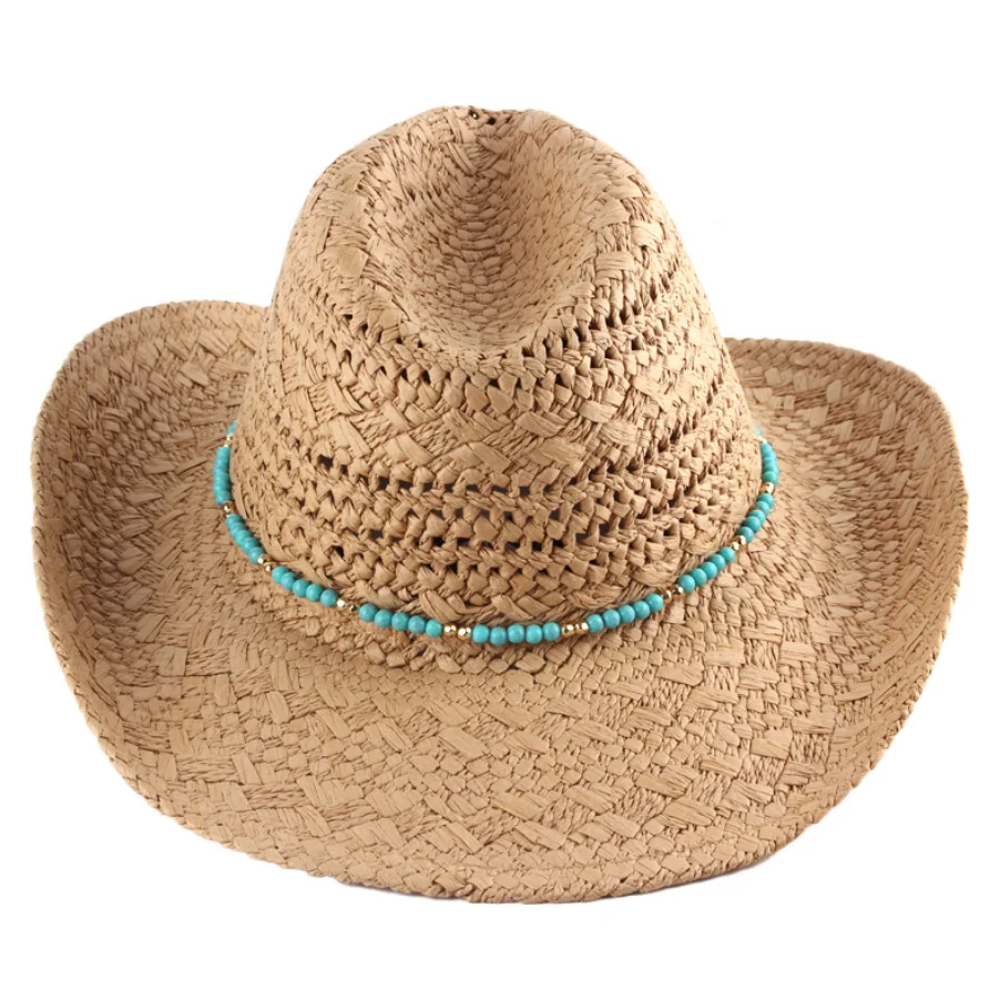 2023 Large Brim Handmade Weave Men Straw Hats for UV Protection display picture 2