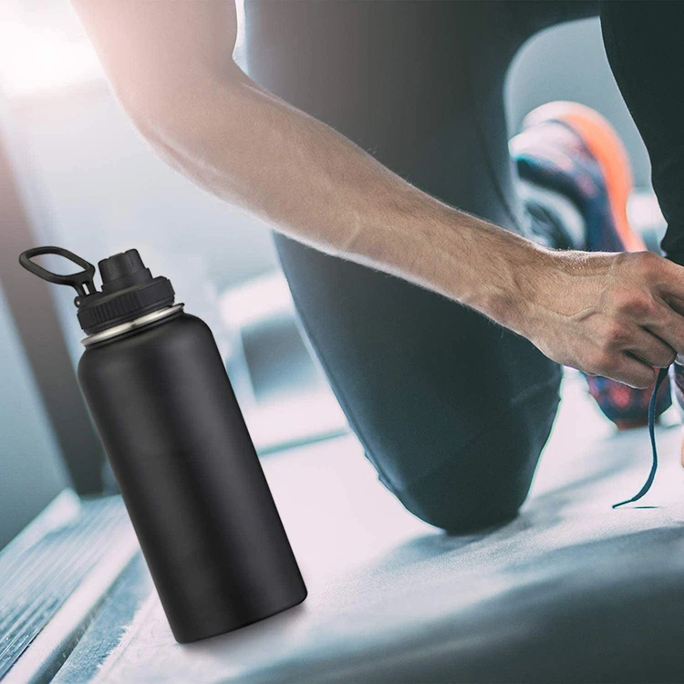 750ml 1000ml 1200ml 1900ml Stainless Steel Custom logo Insulated Sport Waterbottles With Lid