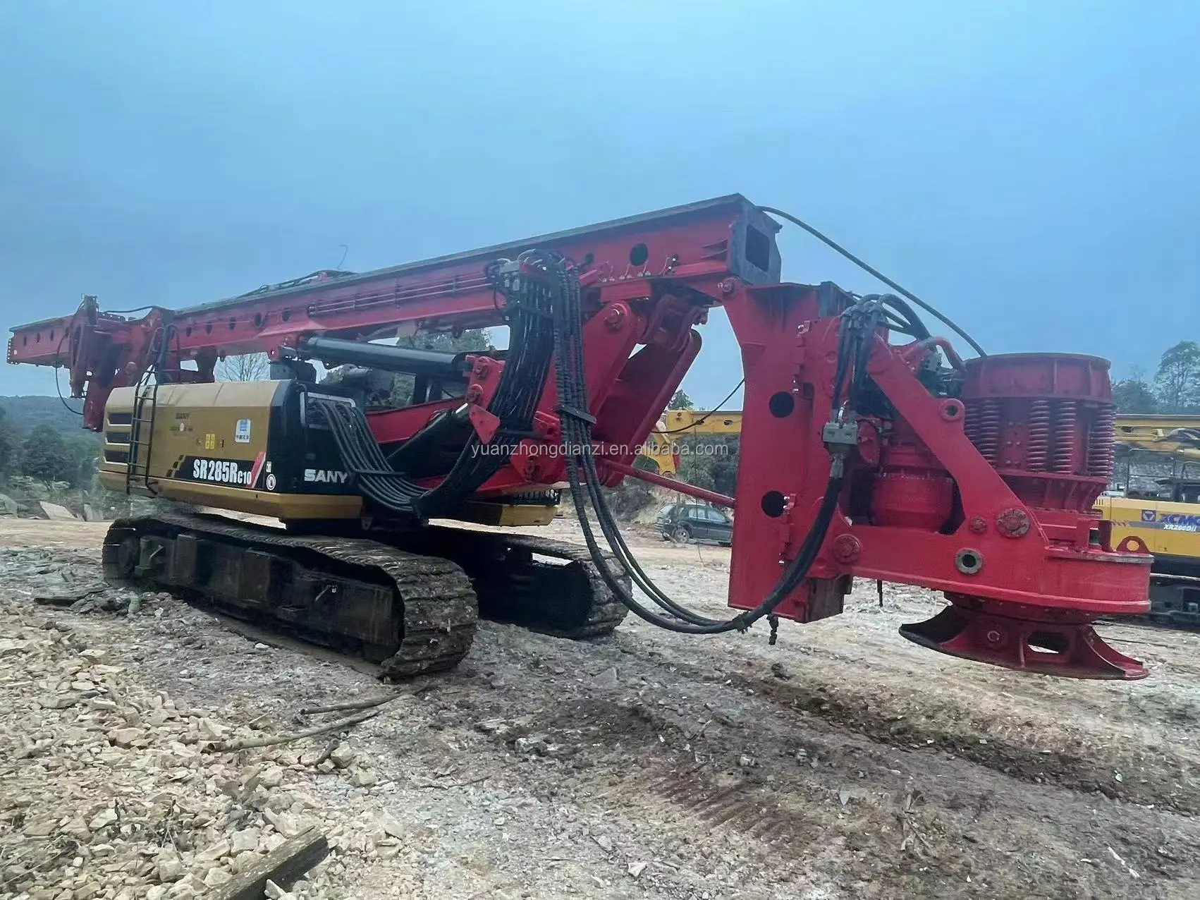 Sany Piling Machine Crawler Rotary Used Drilling Rig 100m Depth ...