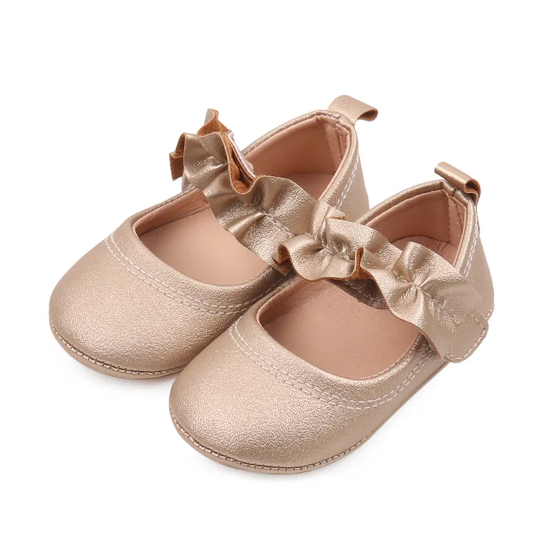 Hot Selling Gold Color Bling Princess Baby Girl Shoes Party Evening Girl Shoes factory