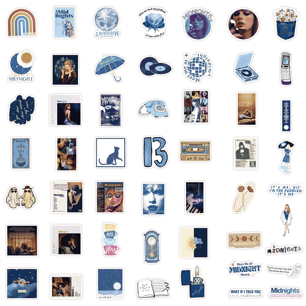 Taylor Swift Sticker Set - 100 Vinyl Aufkleber Mit Lyrics & Albums