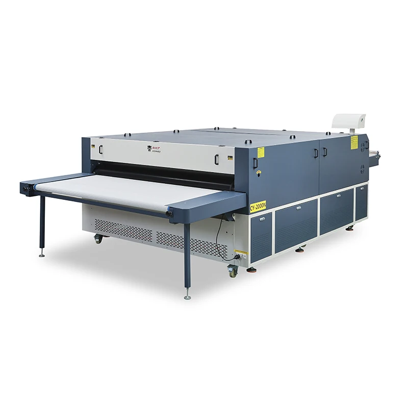 Fabric Continuous Leather Fusing Press Machine Automatic Fabric Covered Button Press Machine 1200mm Width